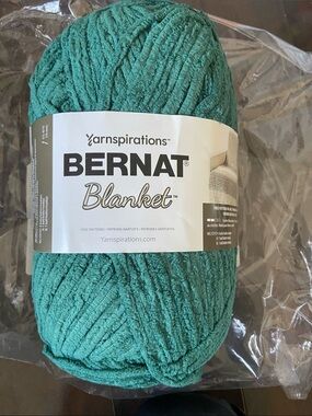 Bernat Blanket Yarn - Teal Plush Chenille for Home Design